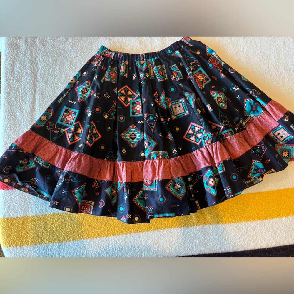 Vintage Western swing skirt